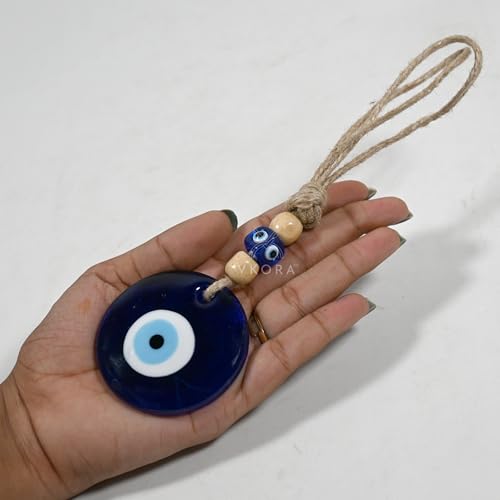 VKORA Handmade Turkish Evil Eye Hanging with Beads for Decoration of Home Shop Office Garden (2WB6) - Image 2