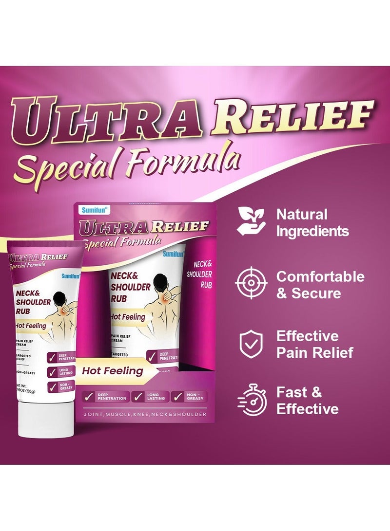 Sumifun Neck and Shoulder Joint Care Cream, Relieves Neck Pain and Discomfort, Natural Plant Extract 50g - Image 3