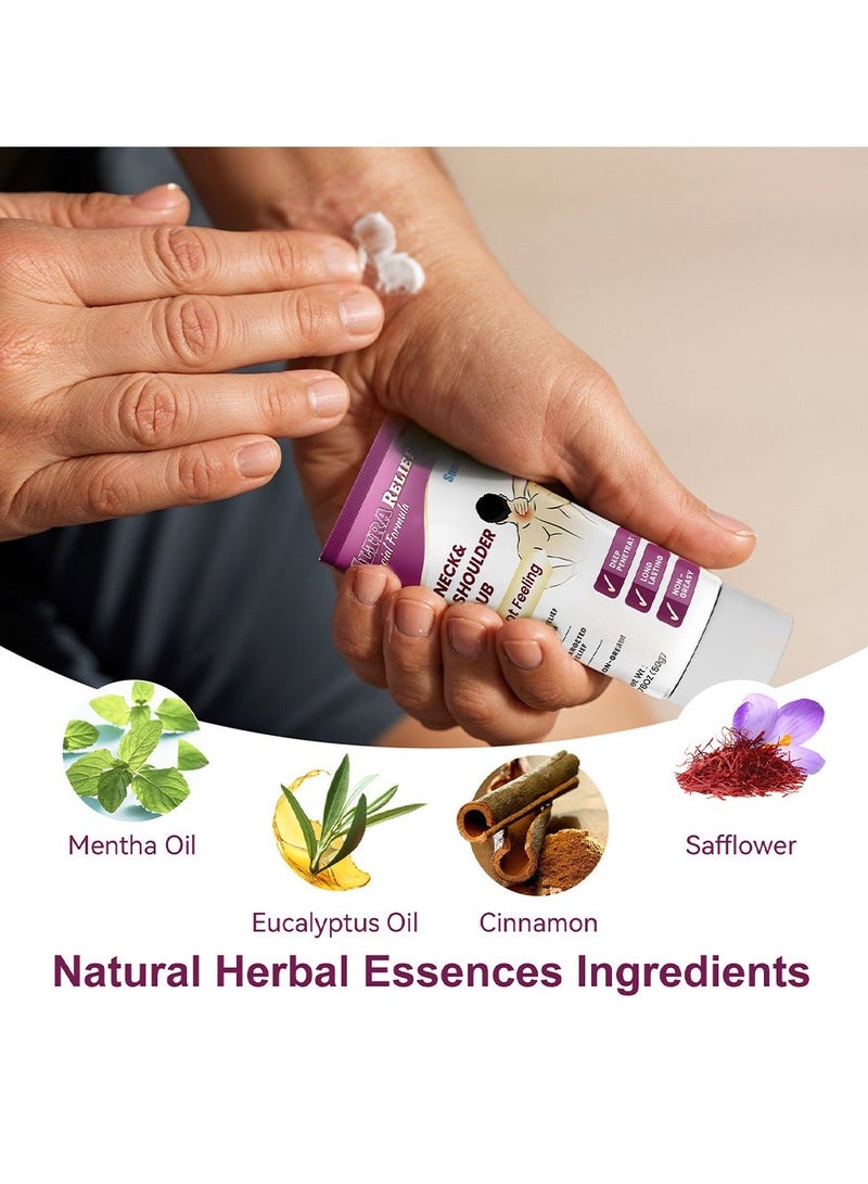 Sumifun Neck and Shoulder Joint Care Cream, Relieves Neck Pain and Discomfort, Natural Plant Extract 50g - Image 5