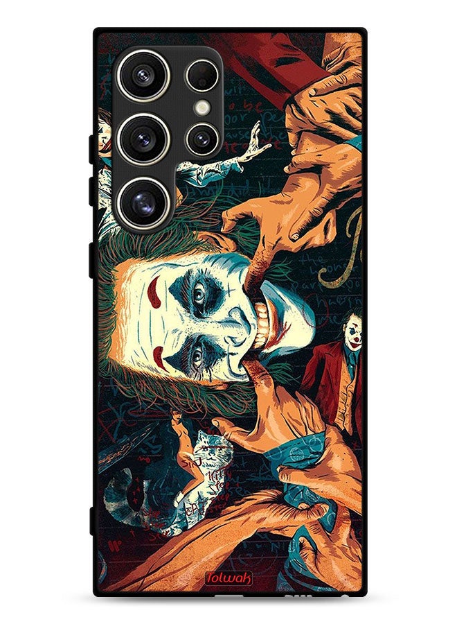 Tolwak Samsung Galaxy S24 Ultra 5G Protective Case Cover Joker Art - Image 1