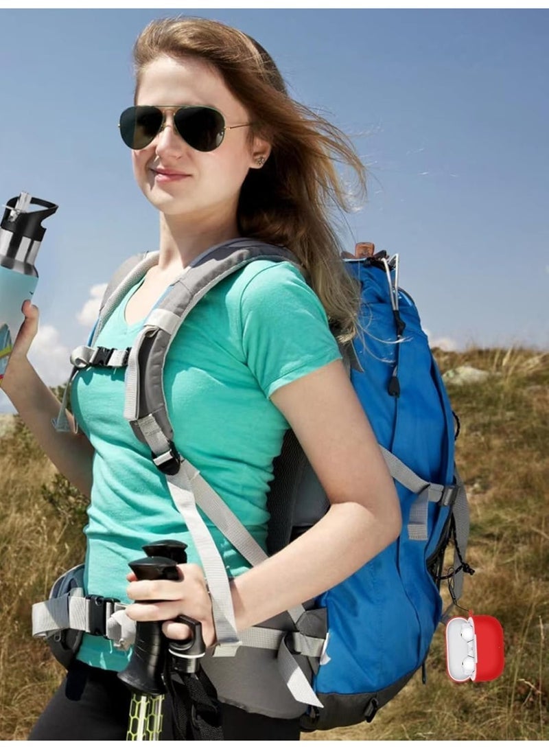 تين تك جراب سيليكون متوافق مع سماعات الأذن HUAWEI FreeBuds SE 4 ANC، غطاء حماية من السيليكون الناعم، جراب مقاوم للصدمات مع مشبك (أخضر) - Image 2