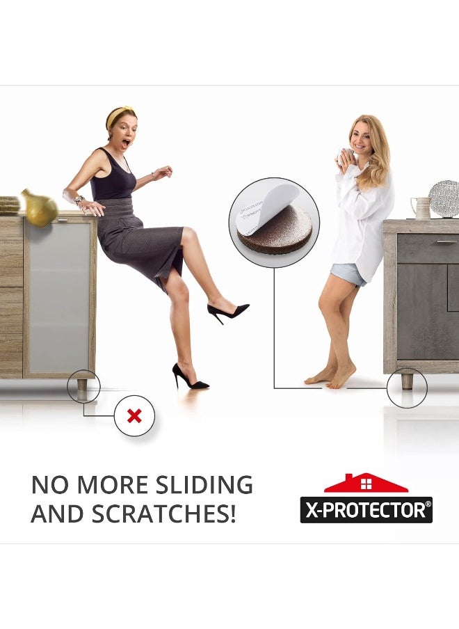 X-Protector Non Slip Furniture Pads - Premium 36 Pieces 1 Inch Furniture Grippers  - Image 3
