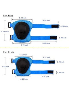 Arabest Kids Bike Helmet,Blue Beetle Toddler Helmet for Ages 3-12 Boys Girls with Sports Protective Gear Set Knee Elbow Wrist Pads for Rollerblading Bicycle Skateboard Scooter  - Image 5