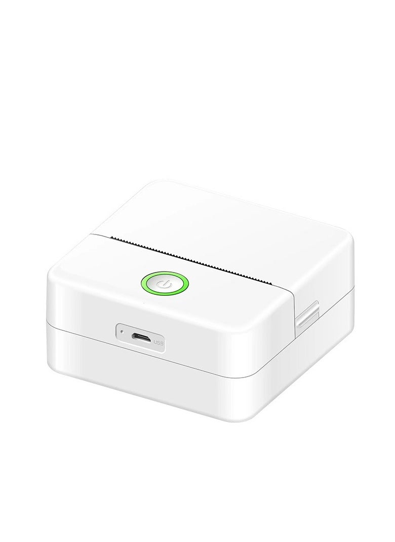 Generic Portable Mini Pocket Printer for Students - Bluetooth No-Ink Color Thermal Label Photo Printer with Adhesive Sticker Functionality  - Image 1