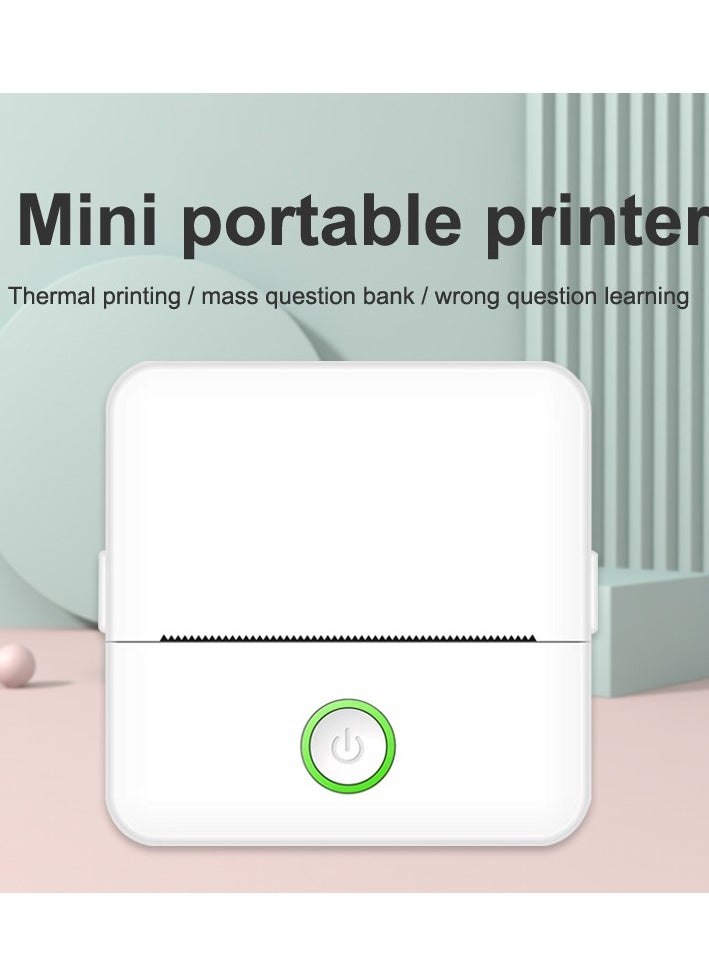 Generic Portable Mini Pocket Printer for Students - Bluetooth No-Ink Color Thermal Label Photo Printer with Adhesive Sticker Functionality  - Image 3