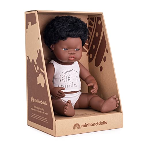 Miniland Doll 15'' African Boy (Box) - Made in Spain, Anatomically Correct, Quality - Image 2
