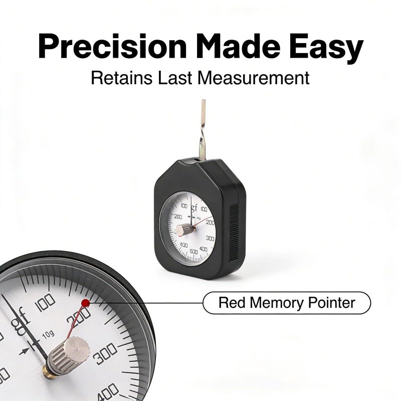 Dual Pointer Dial Tension Pull Pressure Tester 500 2 High Precision Durable Alloy Probe - Image 3