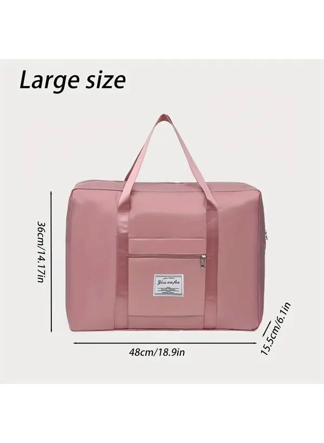 Black XL Foldable Luggage Bag Expandable Gym Tote Weekend Travel Suitcase - Image 5