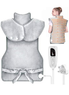 XiuWoo Electric Large Body Heating Pad, Back Neck and Shoulder Heat Pads, Heat Wrap, Heat Quilt, Heating Clothes with 6 Electric Temperature Options, 4 Temperature Settings, Auto Shut Off  - Image 1