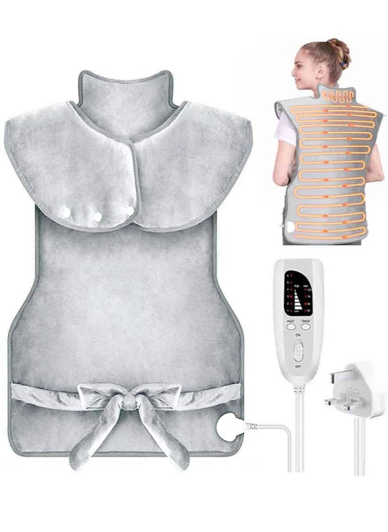 XiuWoo Electric Large Body Heating Pad, Back Neck and Shoulder Heat Pads, Heat Wrap, Heat Quilt, Heating Clothes with 6 Electric Temperature Options, 4 Temperature Settings, Auto Shut Off  - Image 1