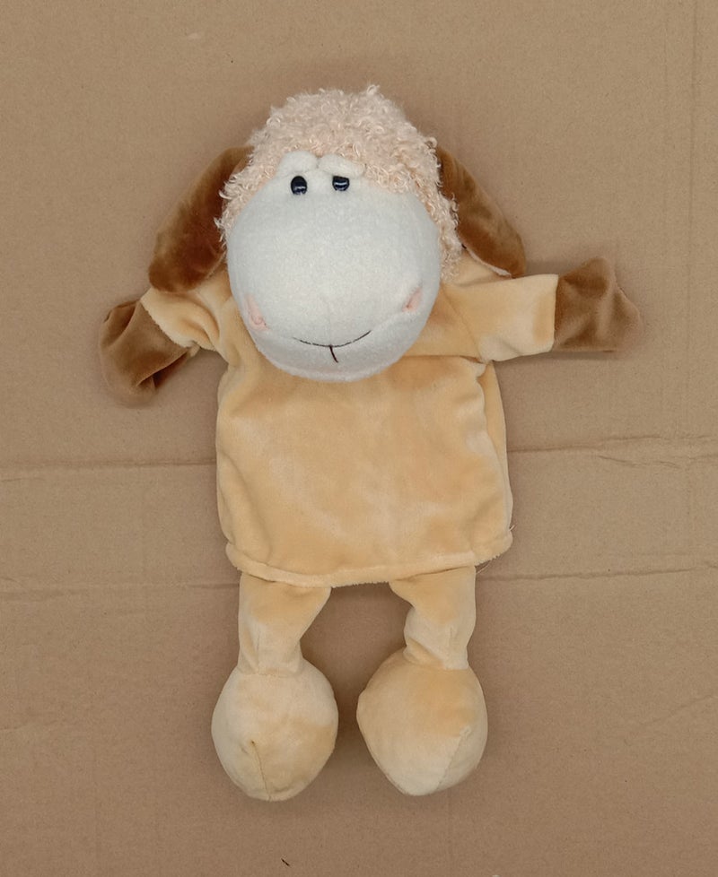 Puppet Animal Lion Lamb Gray Wolf Children Baby Comfort Parent-Child Story Plush Puppet Puppet Performance Props - Image 1