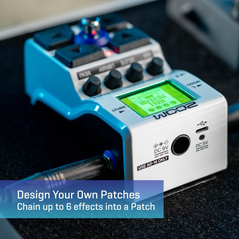 Zoom MS-50G+ MultiStomp Guitar Effects Pedal, Single Stompbox, 100 effects, Stereo Outputs, Tuner, Featuring Drives, Modulations, Delays, Reverbs, Compressors, and More - Image 3