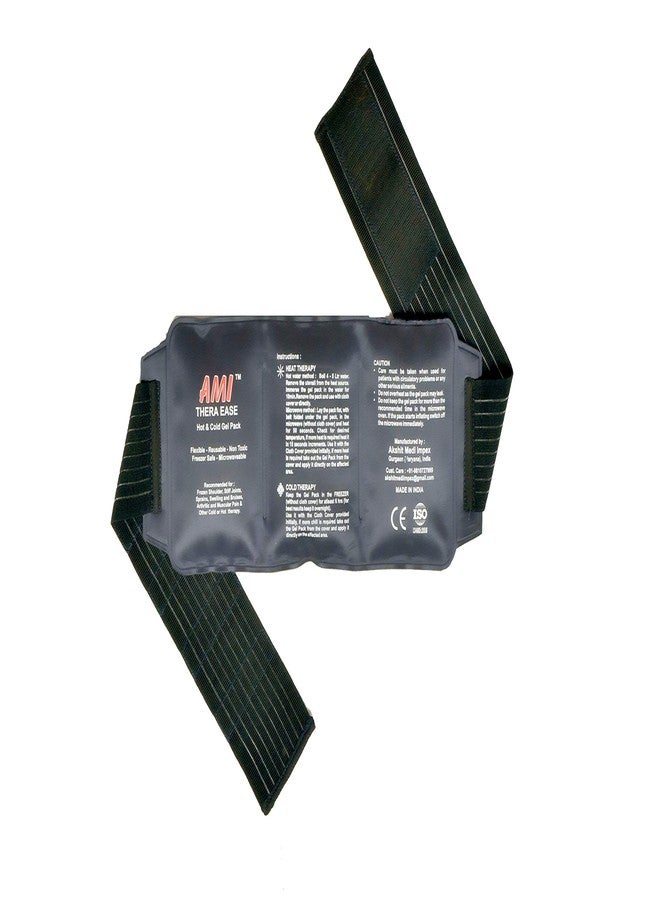 AMI THERA EASE Hot & Cold Gel Pack Large.CE ISO certified with attached Elastic Straps for Relieving Pain - Image 1