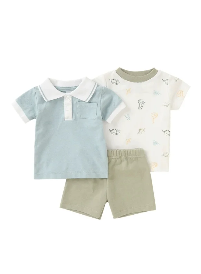Bambimici Baby Boy Summer T-Shirt Classic & Shorts Set – 2-Piece Casual Outfit