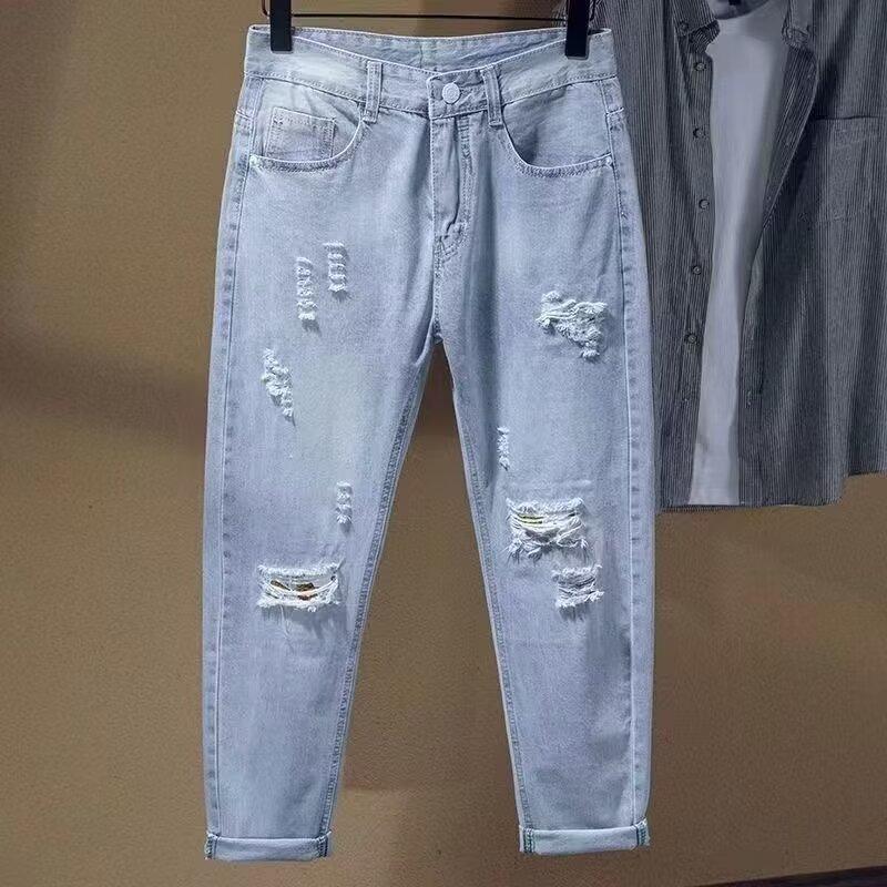 Unisex Classic Denim Jeans Loose Fit Daily Outdoor Wear - Image 1