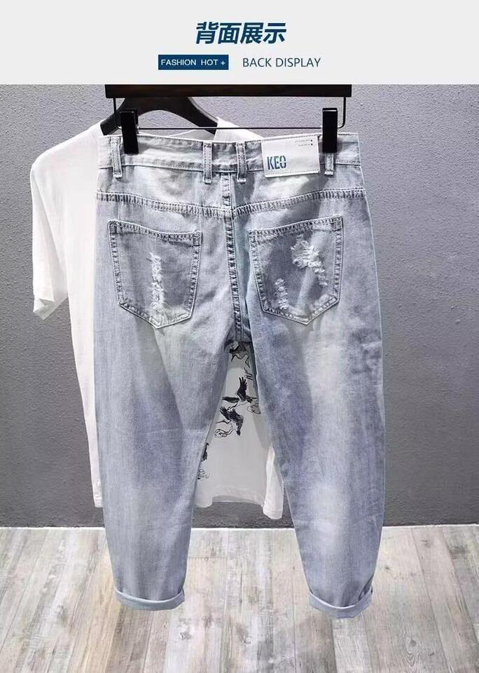 Unisex Classic Denim Jeans Loose Fit Daily Outdoor Wear - Image 2