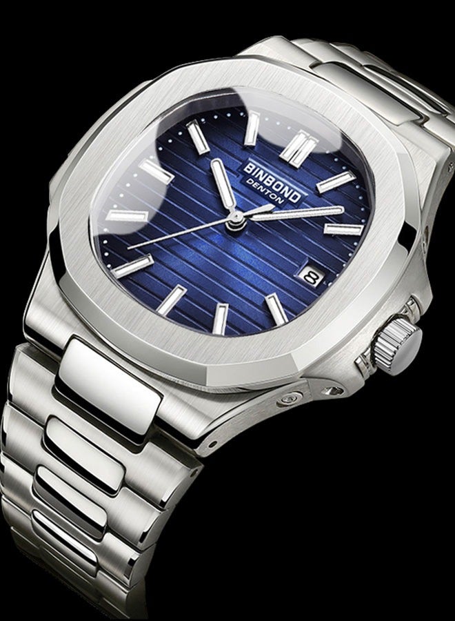 بينبوند ساعات رجالية كوارتز ساعة رجالية مقاومة للماء من الفولاذ المقاوم للصدأ ساعة رجالية كوارتز للأعمال - Image 4