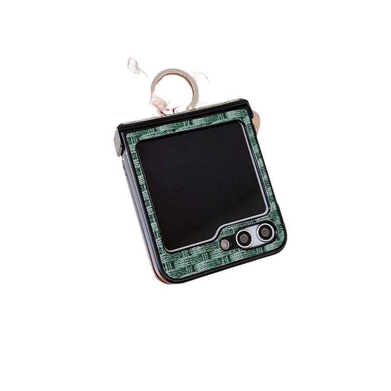 غطاء واقي | مقاوم للصدمات لـ Samsung Galaxy Z Flip 6 | مقاوم للصدمات | حماية من السقوط | Woven Texture - Image 5