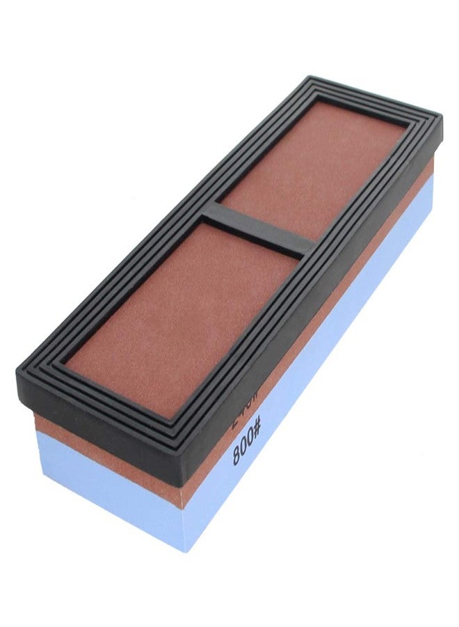 اتول مارت حجر شحذ سكاكين من يوتول مارت، حجر شحذ مزدوج الجوانب، حبيبات 240/800، مناسب للمقصات وشفرات الحلاقة وسكاكين النحت، قطعة واحدة - Image 4