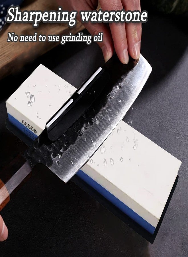 اتول مارت حجر شحذ سكاكين من يوتول مارت، حجر شحذ مزدوج الجوانب، حبيبات 240/800، مناسب للمقصات وشفرات الحلاقة وسكاكين النحت، قطعة واحدة - Image 5