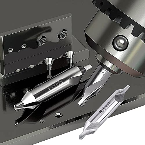 KEWAYO 7-Piece Center Drill Bit Set - M2 HSS 60° Countersink Tools (1.0-5.0mm) for Lathe & Metalworking, High Speed Steel Center Drills with Protective Case - Image 4