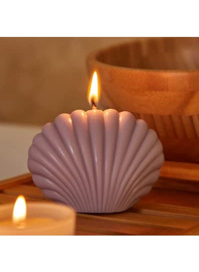 Polaris Fox Polaris Fox Shell Shape Fragrance Candle Natural and Biodegradable SOYA Wax 300gram Weight Floral Fragrance  - Image 1
