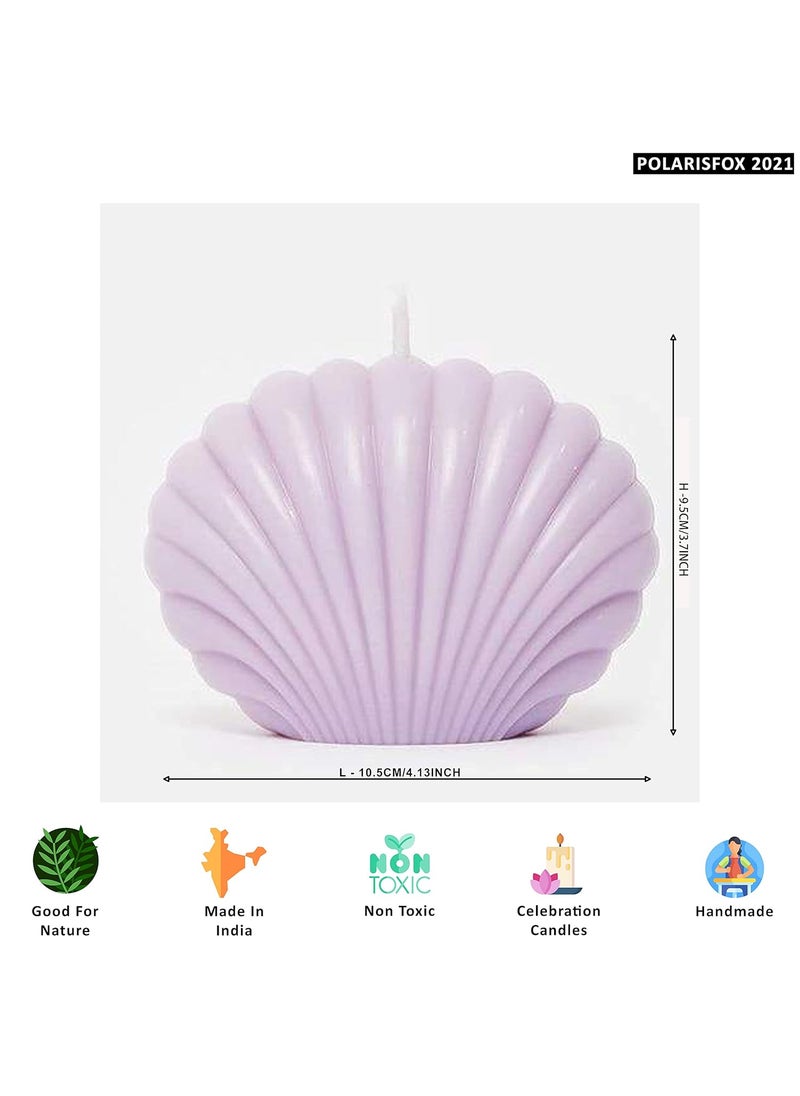 Polaris Fox Polaris Fox Shell Shape Fragrance Candle Natural and Biodegradable SOYA Wax 300gram Weight Floral Fragrance  - Image 3