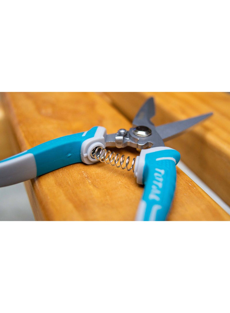 Total Electrician’s Scissors 8" – Precision Cutting Tool with Stainless Steel Blades and Ergonomic Handle for Wires, Cables, and Electrical Work - Image 3