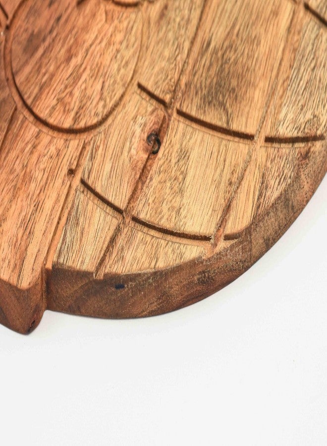 Affinity Decor Egg Basket Shaped Wooden Serving Board, Wood Cutting Board for Kitchen, Wooden Charcuterie Boards, Easter Egg Basket Serving Platter for Cheese and Food, 14" x 11" - Image 3