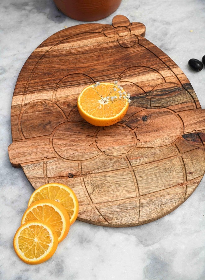 Affinity Decor Egg Basket Shaped Wooden Serving Board, Wood Cutting Board for Kitchen, Wooden Charcuterie Boards, Easter Egg Basket Serving Platter for Cheese and Food, 14" x 11" - Image 2