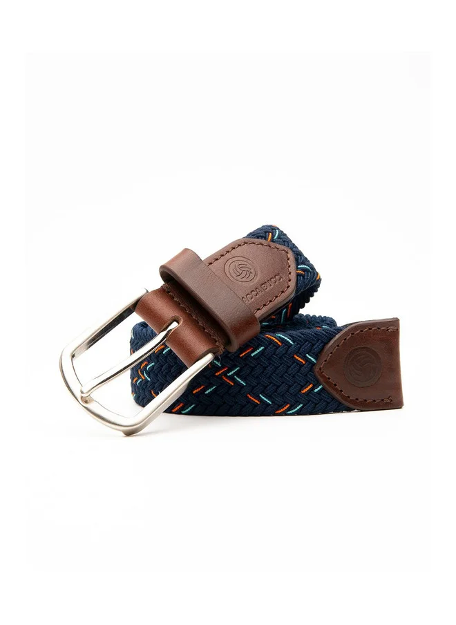 Bacca Bucci  Men's Stretchable Blue Braided Canvas Belt with Tang Closure for Men | Best Price UAE