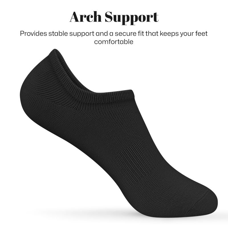 wernies Low No Show Short Socks Women Thin Non Slip Invisible Loafer Ankle Low Cut Socks 8 pairs mix of color - Image 4