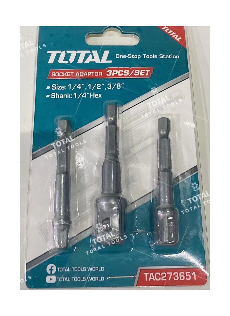 TOTAL TOTAL Hexagonal Socket Extension 3 Pcs TAC273651  - Image 3