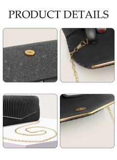 Women Shiny Glitter Evening Clutch Bag Envelope Handbag Chain Purse Bag Crossbody Bag for Wedding Formal Cocktail Party - pzsku/Z110FDBFFA91BCC24A722Z/45/_/1702434296/136b4609-68ba-4177-9d90-bfa93b6dfbcc