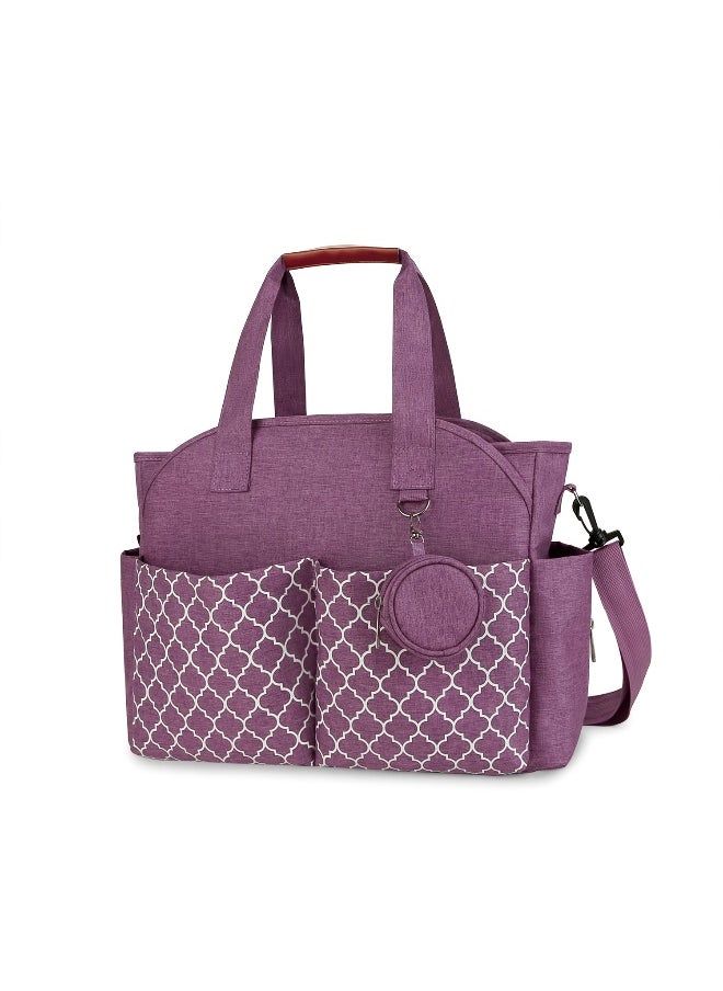 Generic New Geometric Print Tote Diaper Bag - The Perfect Travel Companion for Moms and Babies 