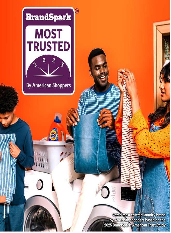 Tide Ultra Oxi Boost Liquid Laundry Detergent, 148 fl oz, 105 Loads, Advanced Stain Remover, Laundry Detergent Liquid with Extra Oxi Power - Image 4