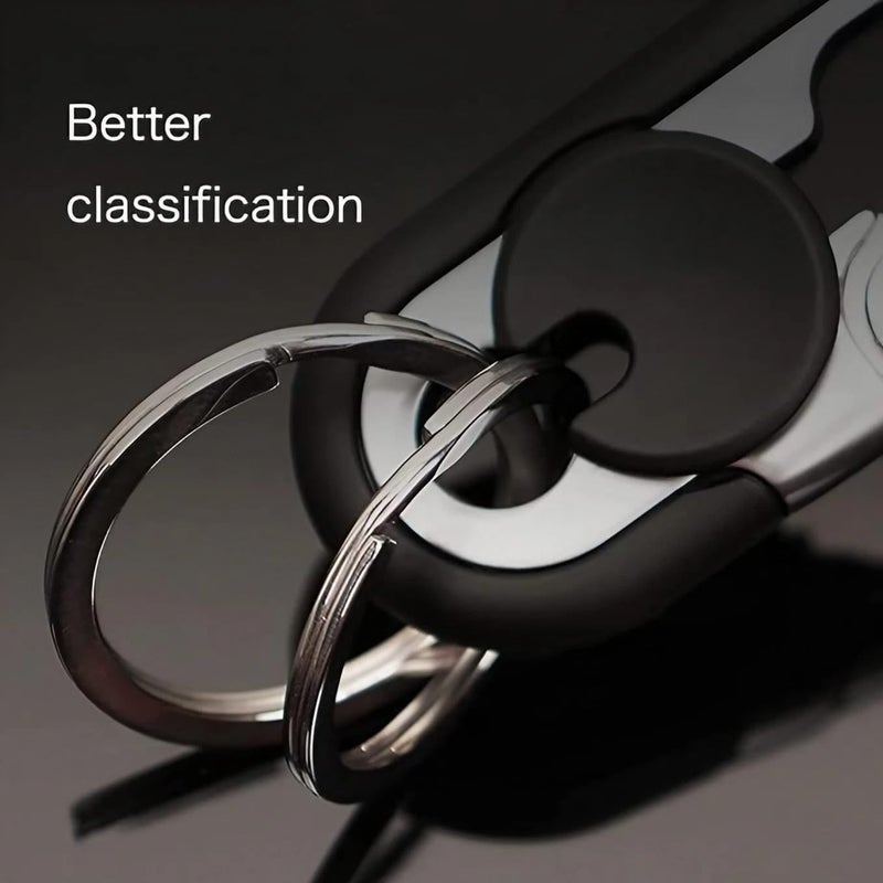CHRIS GOOD Men's Car Key Chain - 3pcs Stainless Steel Keychain Set - Image 2