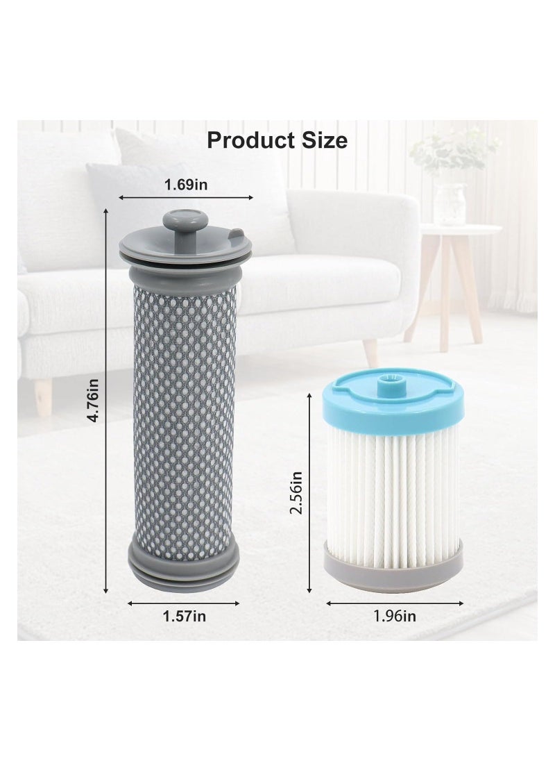 Generic - Cordless Vacuum Filter Replacement Kit for Tineco A10/ A11 Hero A10/A11 Master and for PURE ONE S11 for PWRHERO11 Snap Cordless Vacuum Cleaner 4 Pre Filters 2 HEPA Filter - Image 1