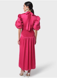 Threadz by Ajooni Embellished Sleeve Back Open Dress  - Image 2