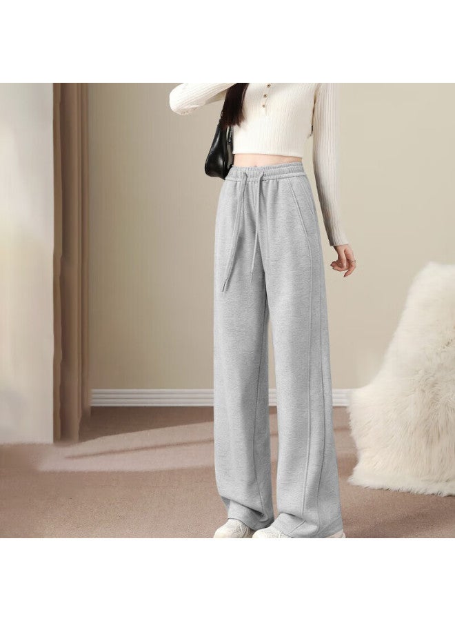 Yishangmei Women's Sports Pants Spring Autumn Winter New Slim Lulu Style Flared Casual American Sweatpants For Pee