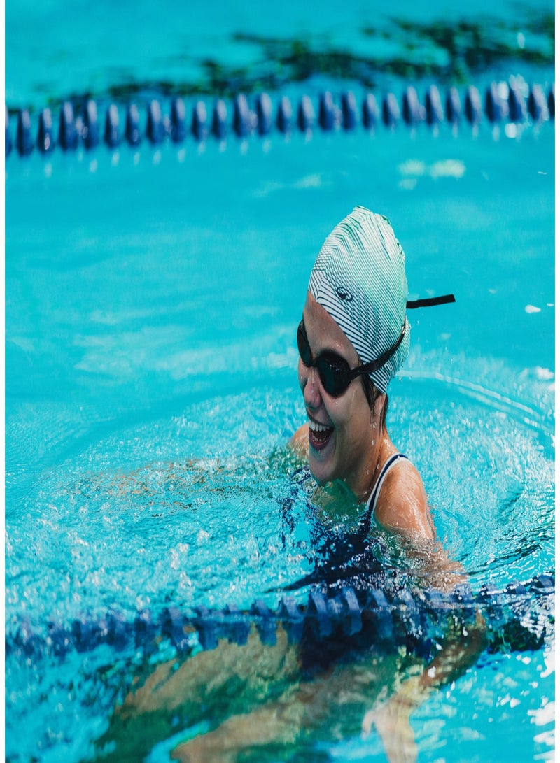 NABAIJI NABAIJI by DECATHLON, Silicone Swim Cap Secure Fit & Flexible Anoi White  - Image 1