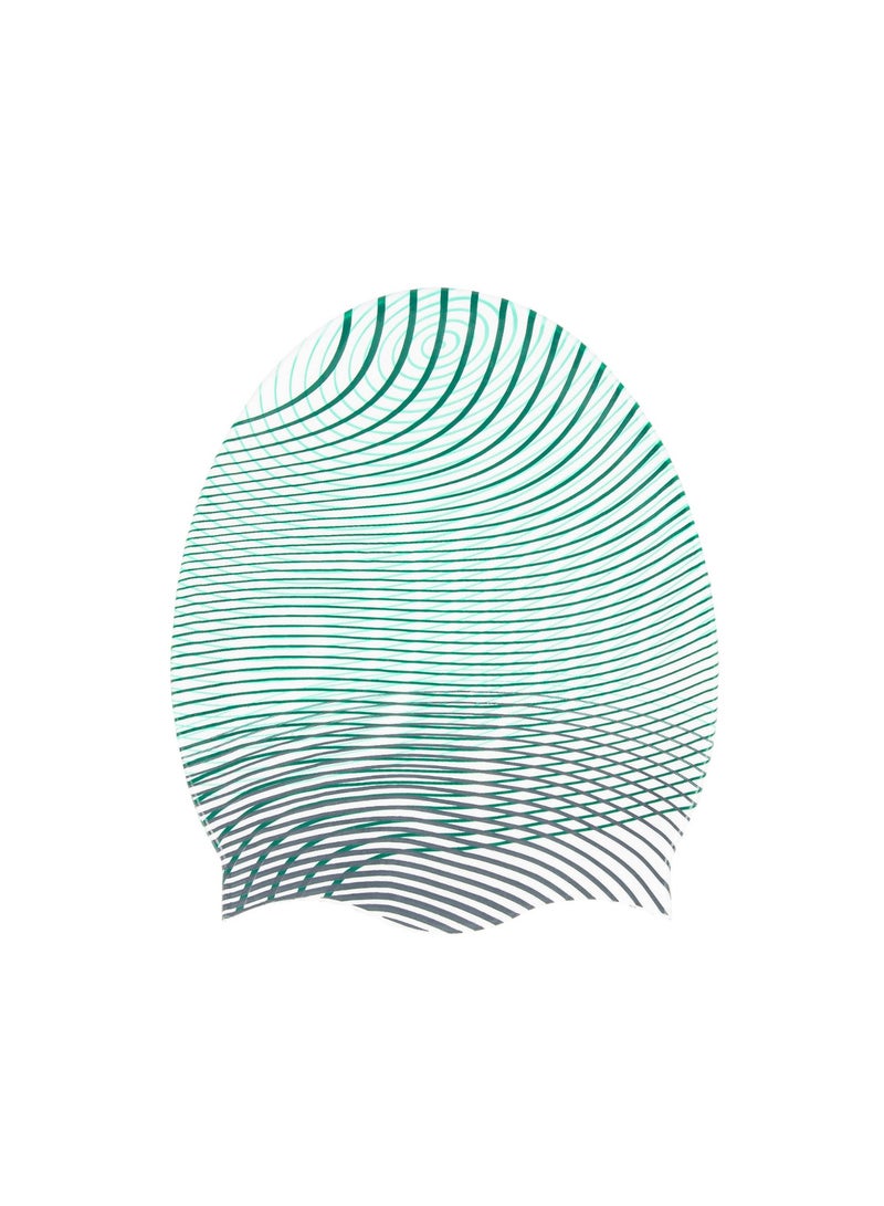 NABAIJI NABAIJI by DECATHLON, Silicone Swim Cap Secure Fit & Flexible Anoi White  - Image 3
