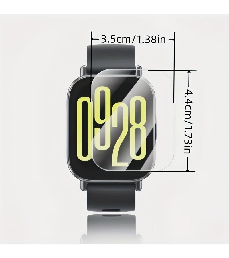 حامي شاشة من الزجاج المقسّى (عدد 2) لساعة Xiaomi Redmi Watch 5 Lite - مقاوم للخدوش، خالٍ من الفقاعات، سهل التركيب. - Image 2