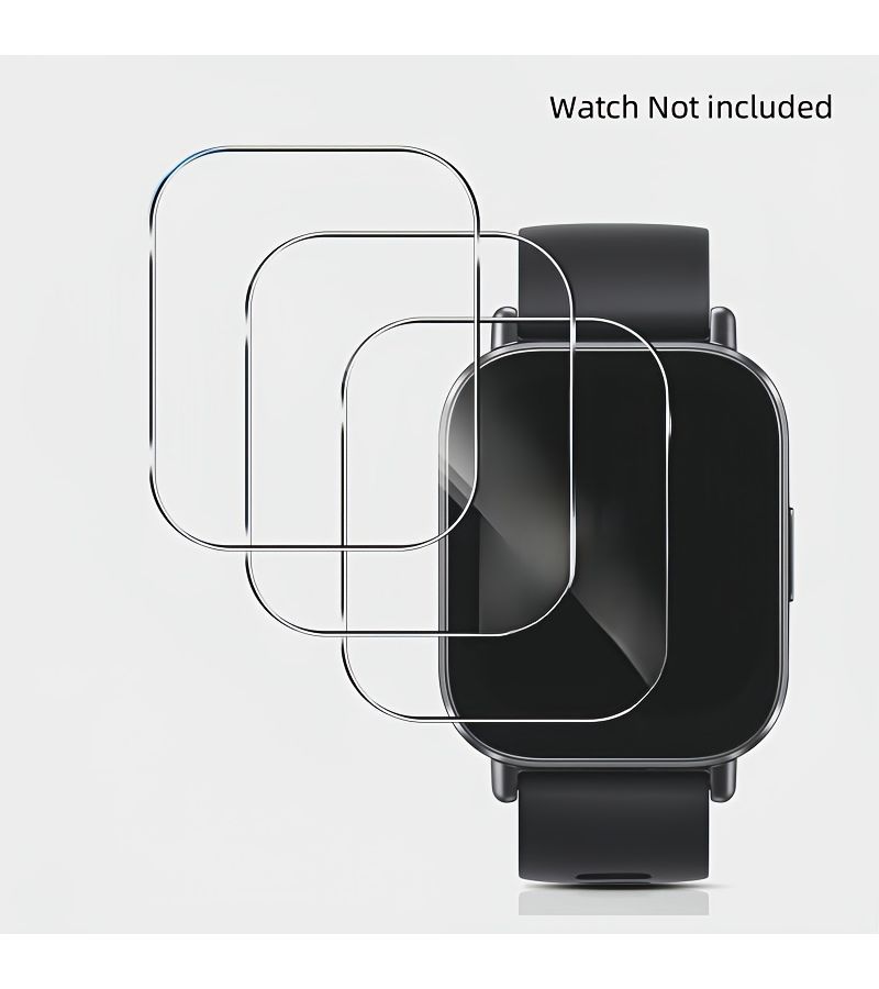 حامي شاشة من الزجاج المقسّى (عدد 2) لساعة Xiaomi Redmi Watch 5 Lite - مقاوم للخدوش، خالٍ من الفقاعات، سهل التركيب. - Image 1