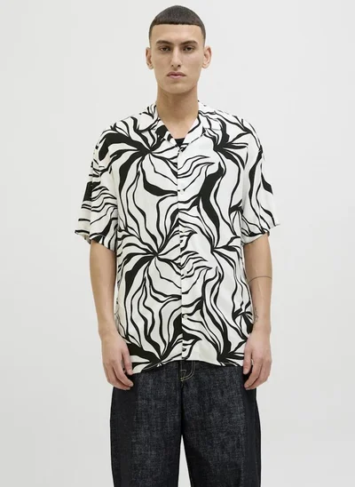 JACK & JONES Aop Back Print Regular Fit Shirt