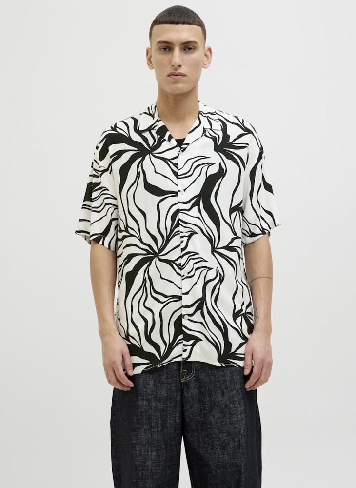 JACK & JONES Jjjeff Printed Regular Fit Button Down Shirt  - Image 1