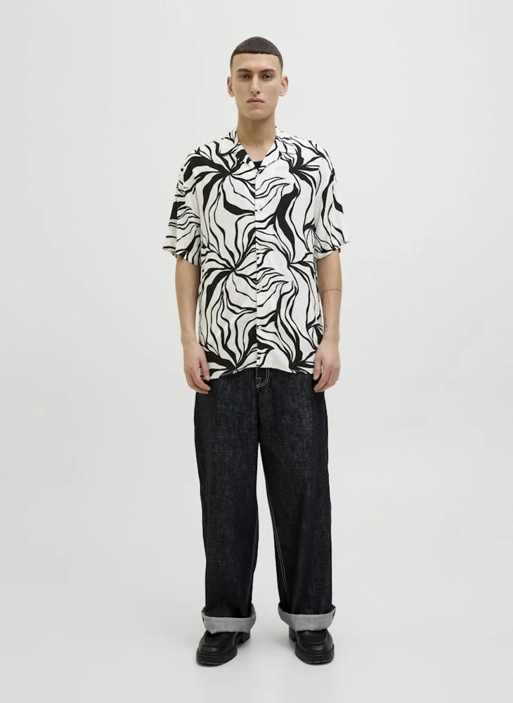 JACK & JONES  Aop Back Print Regular Fit Shirt for Men | Best Price UAE