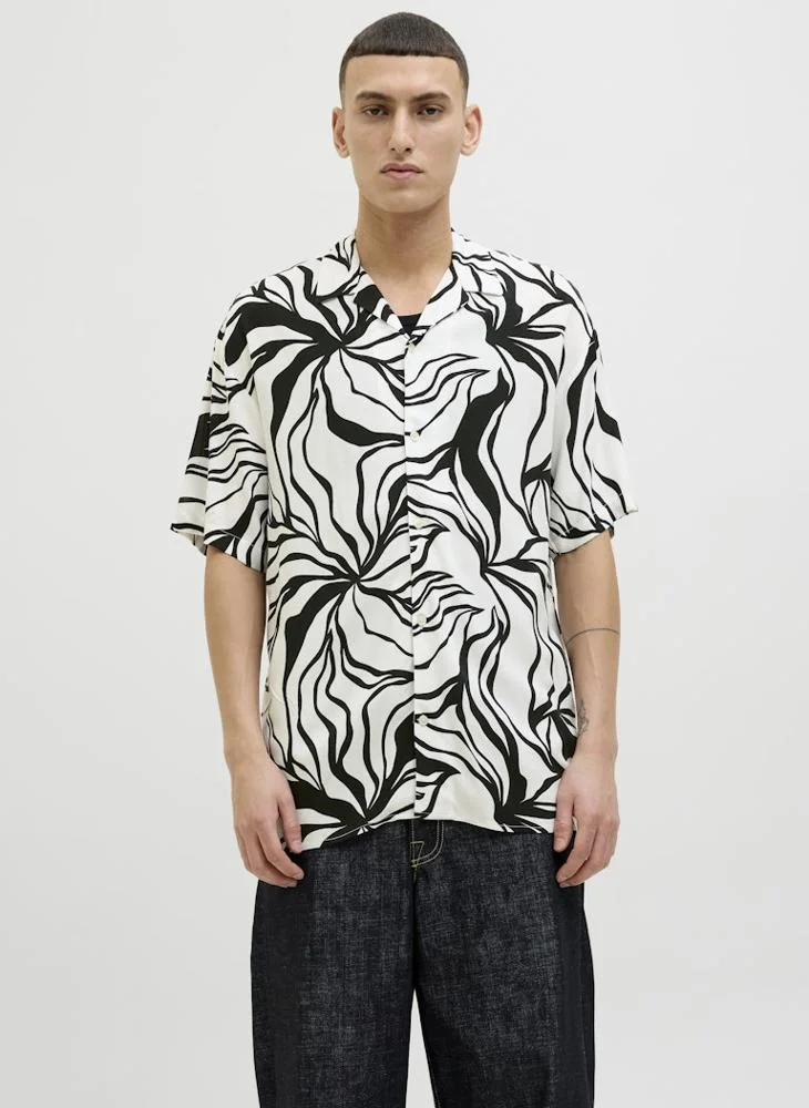 JACK & JONES  Aop Back Print Regular Fit Shirt for Men | Best Price UAE