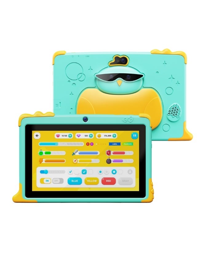 HEATZ H1 Smart Kids Android Wifi Tablet 7-Inch IPS Display 8GB RAM 256GB 5G 4000 mAh Battery - Blue Color with Accessories & Free Gifts Inside - Image 1
