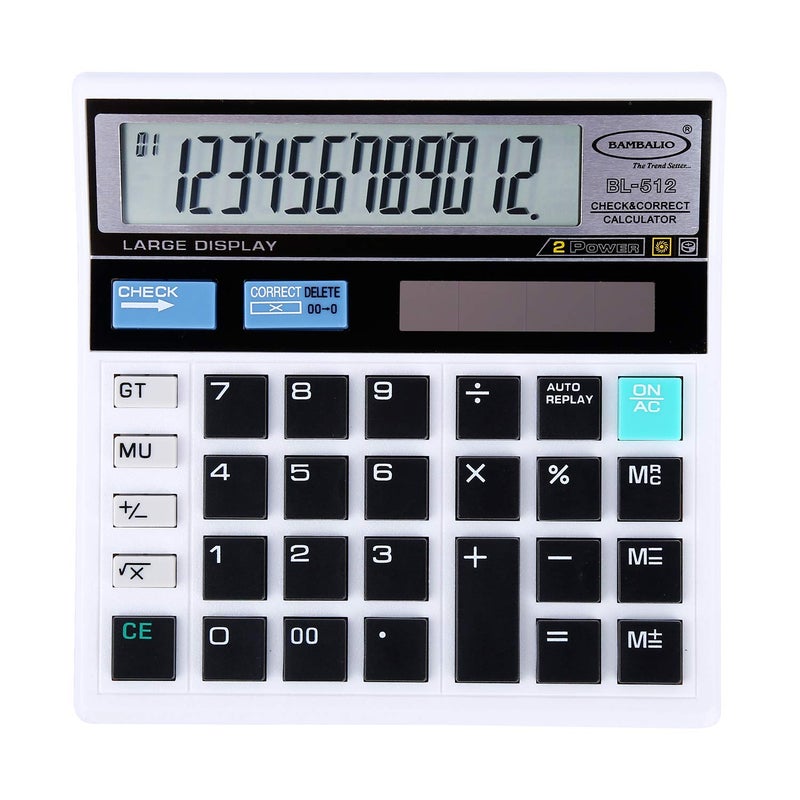 Bambalio 12 Digits BL-512W Electronic Calculator - Blister Pack, 3 Years Warranty - Image 3